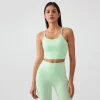 Longline Yoga Tank Top Fitness Bra Workout Camisole Crop Tops personalized sports bra sportswear clothing manufacturer