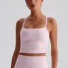 Custom Square Neck Padded Sports Bra Workout Camisole Tank Top workout clothes manufacturer sports apparel manufacturers