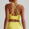 Athletic Clothing Manufacturer Medium Support Padded Workout Crop Tank Top wholesale active wear custom sports bra