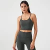 Longline Yoga Tank Top Fitness Bra Workout Camisole Crop Tops personalized sports bra sportswear clothing manufacturer