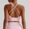 Athletic Clothing Manufacturer Medium Support Padded Workout Crop Tank Top wholesale active wear custom sports bra
