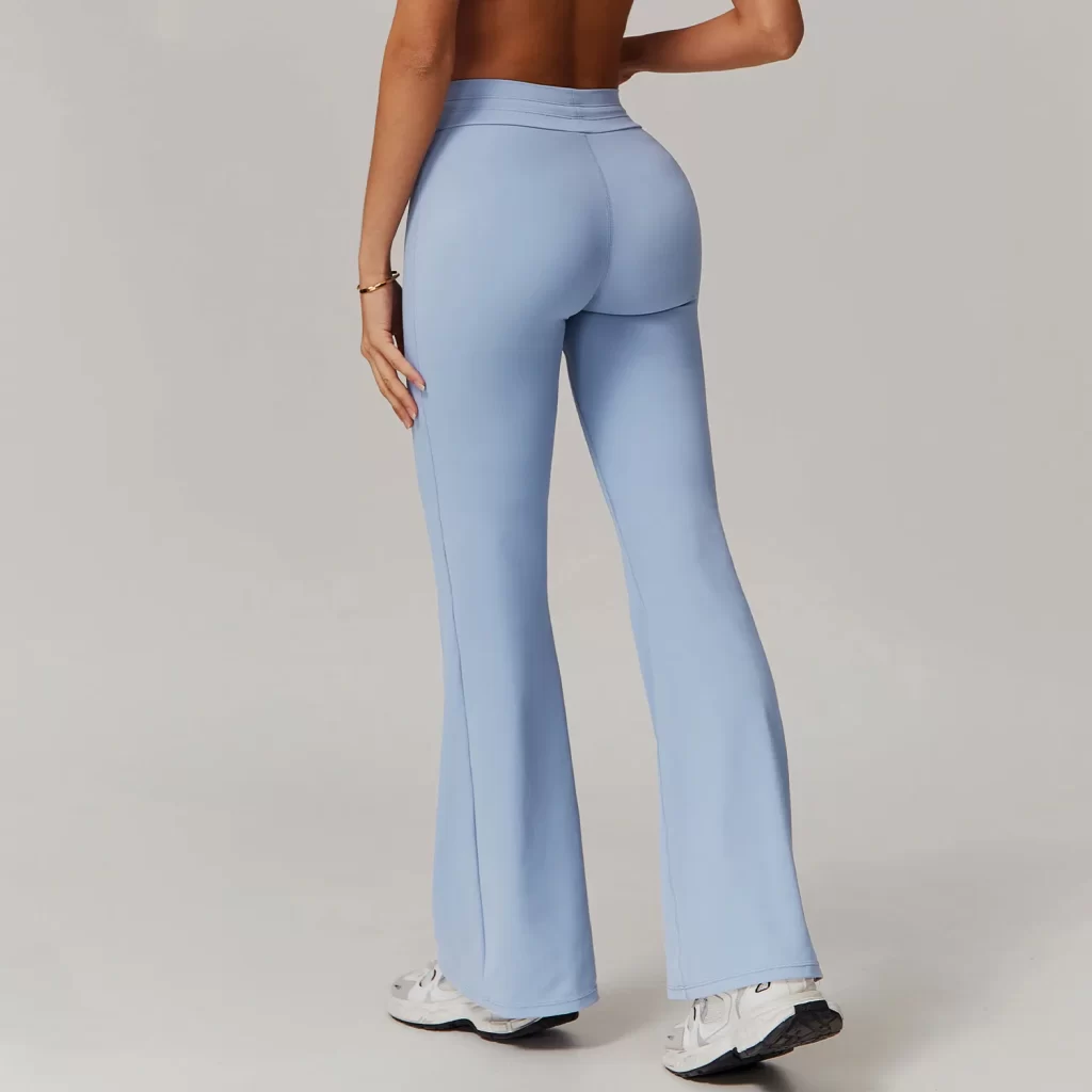 High Waisted Leggings with Tummy Control Wholesale Yoga Flared Pants wholesale workout wear custom workout clothing