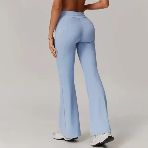 High Waisted Leggings with Tummy Control Wholesale Yoga Flared Pants wholesale workout wear custom workout clothing