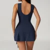 One Piece Workout Jumpsuit Bodysuit Workout Outfit Built in Shorts wholesale clothing sportswear yoga jumpsuits for women