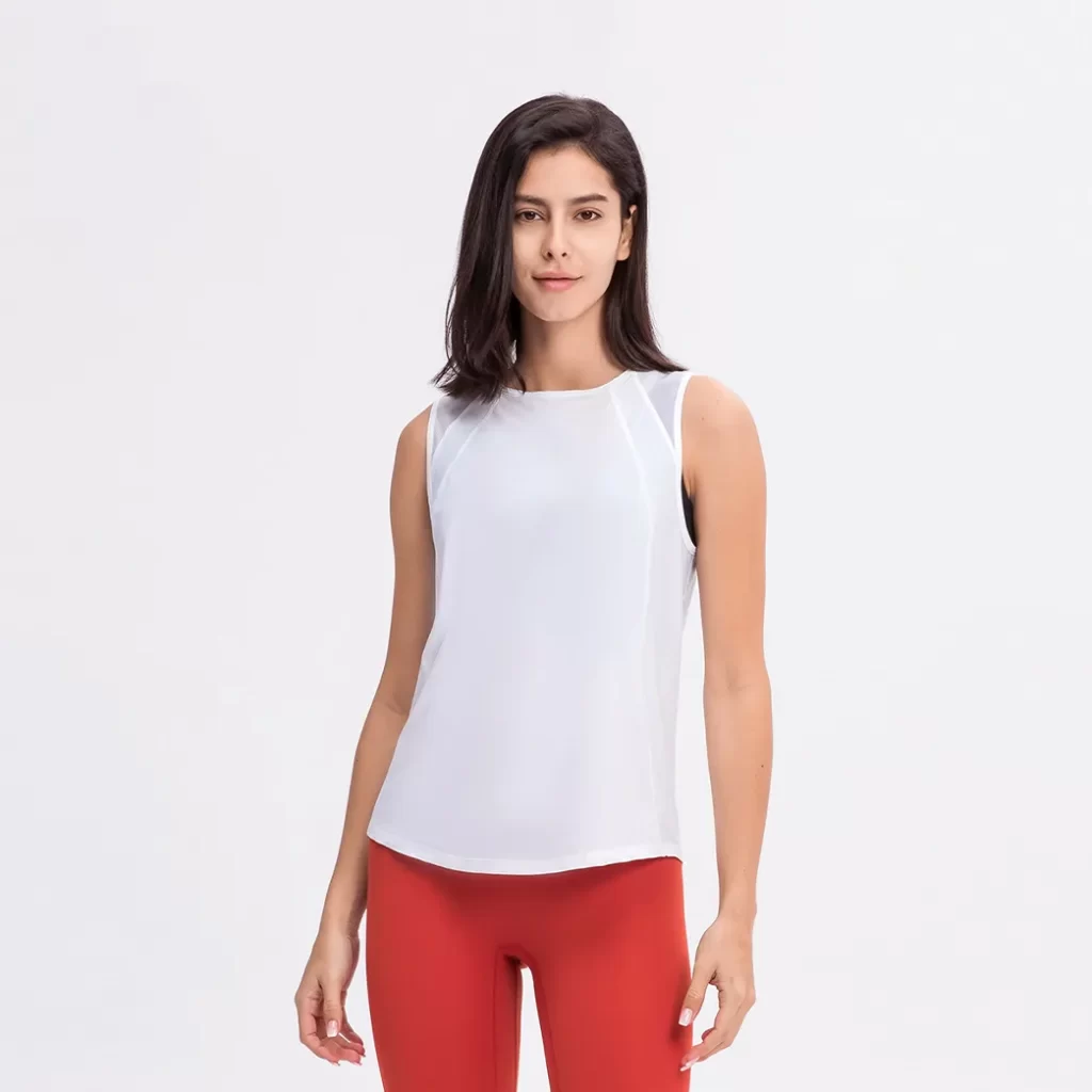 Wholesale Activewear Cool Athletic Yoga Running Sleeveless Shirts women's square neck tank top fitness apparel clothing sparks clothing
