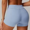 Custom Gym Clothes Workout Fitness Shorts with Drawstring athletic wear wholesale sports clothes manufacturer Womens Bike Shorts