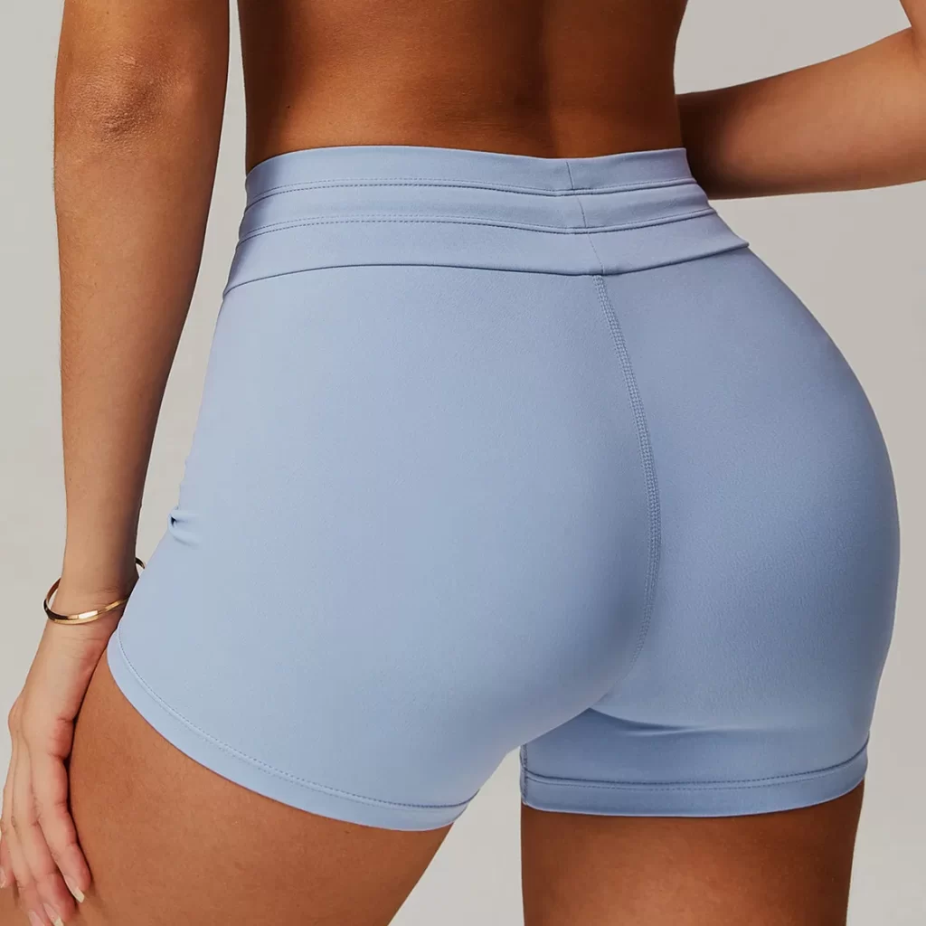 Custom Gym Clothes Workout Fitness Shorts with Drawstring athletic wear wholesale sports clothes manufacturer Womens Bike Shorts