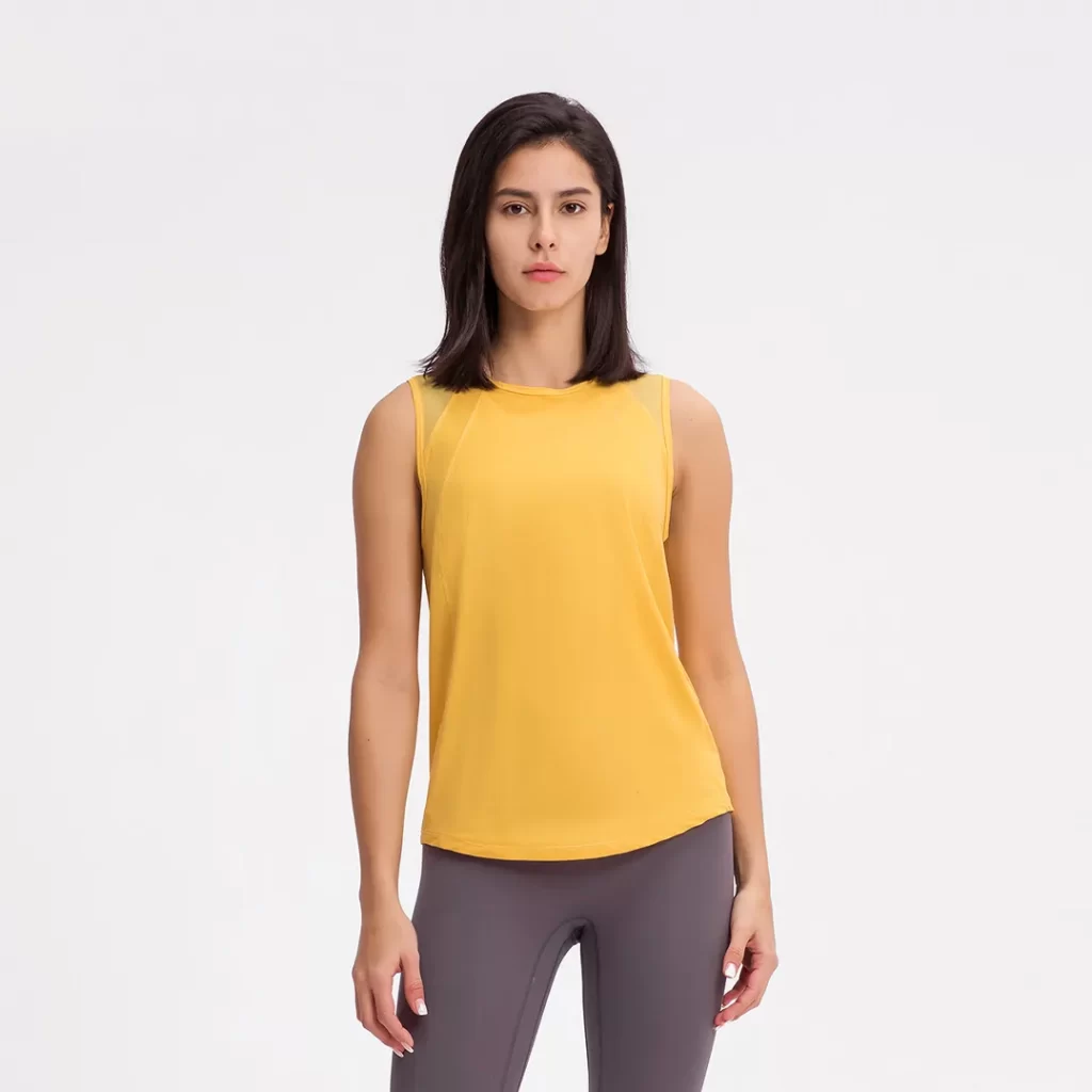 Wholesale Activewear Cool Athletic Yoga Running Sleeveless Shirts women's square neck tank top fitness apparel clothing sparks clothing
