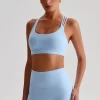Custom Bulk Sports Bras Wholesale Criss Cross Back Workout Bra activewear clothing manufacturers private label fitness apparel manufacturers