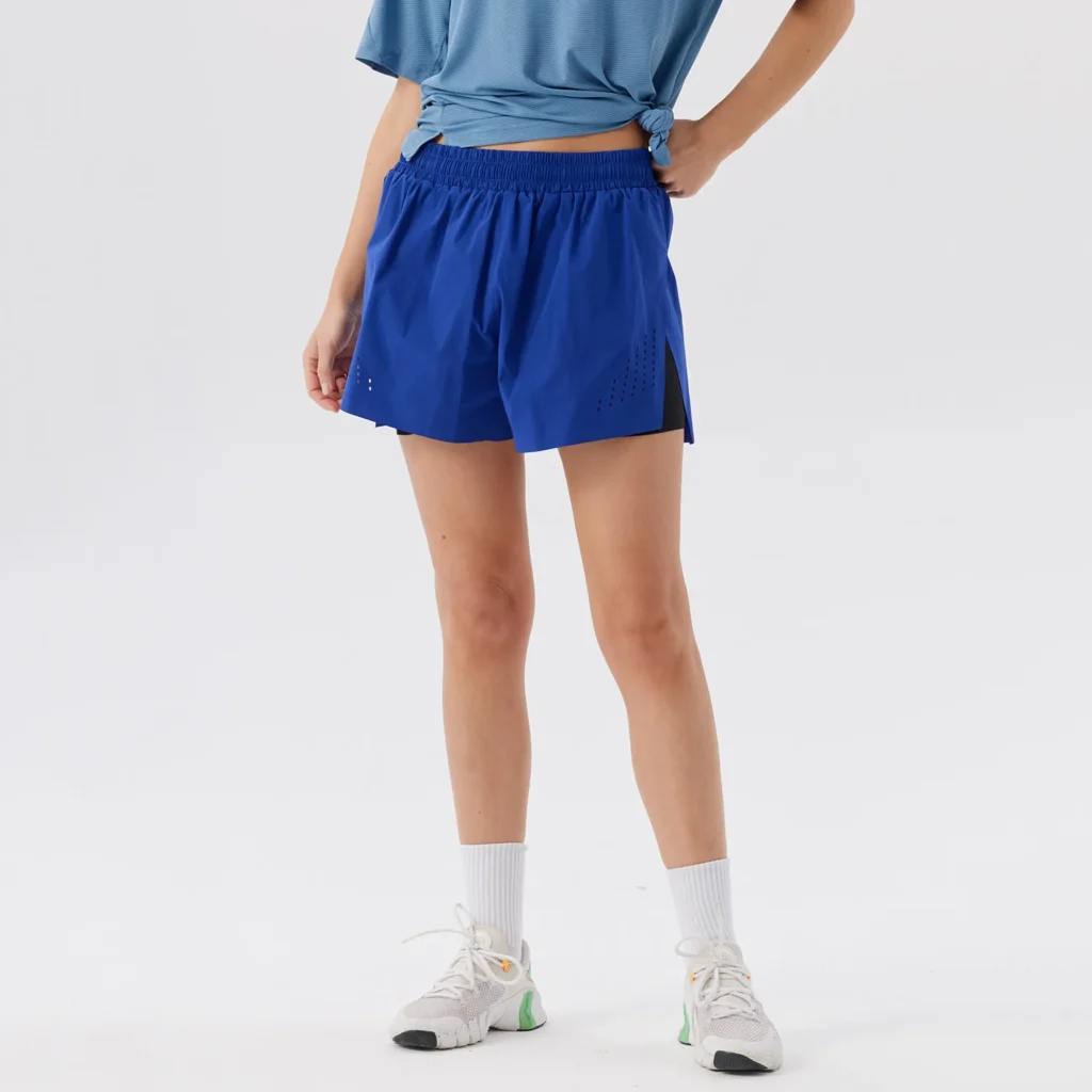 Sports Clothing Suppliers Running Shorts Quick Dry Athletic Shorts with Liner Workout Shorts with Zip Pockets