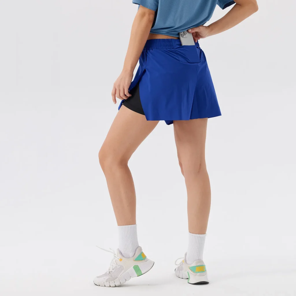 Sports Clothing Suppliers Running Shorts Quick Dry Athletic Shorts with Liner Workout Shorts with Zip Pockets