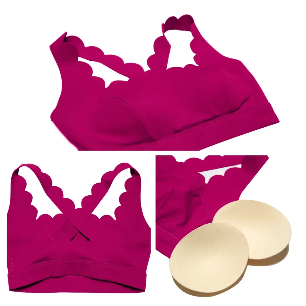 Spark Athletic Clothing Customized Lycra Bras Wave Cross Back Sports Bra