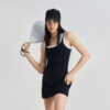 Women's Athletic Tennis Dress Scoop Neck Sleeveless Activewear wholesale athletic clothing distributors wholesale women's athletic apparel