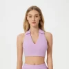 Private Label Activewear Women Polo Workout Tank Tops