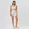 Activewear Manufacturer Medium Support Criss Cross Athletic Yoga Top lycra wholesale custom fitness apparel strong activewear