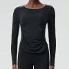 Private Label Sportswear Custom Workout Shirts Lycra Long Sleeve Top