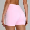 Custom Workout Sets Wholesale Gym Shorts No Front Seam Bike Shorts running shorts booty gym clothes manufacturers