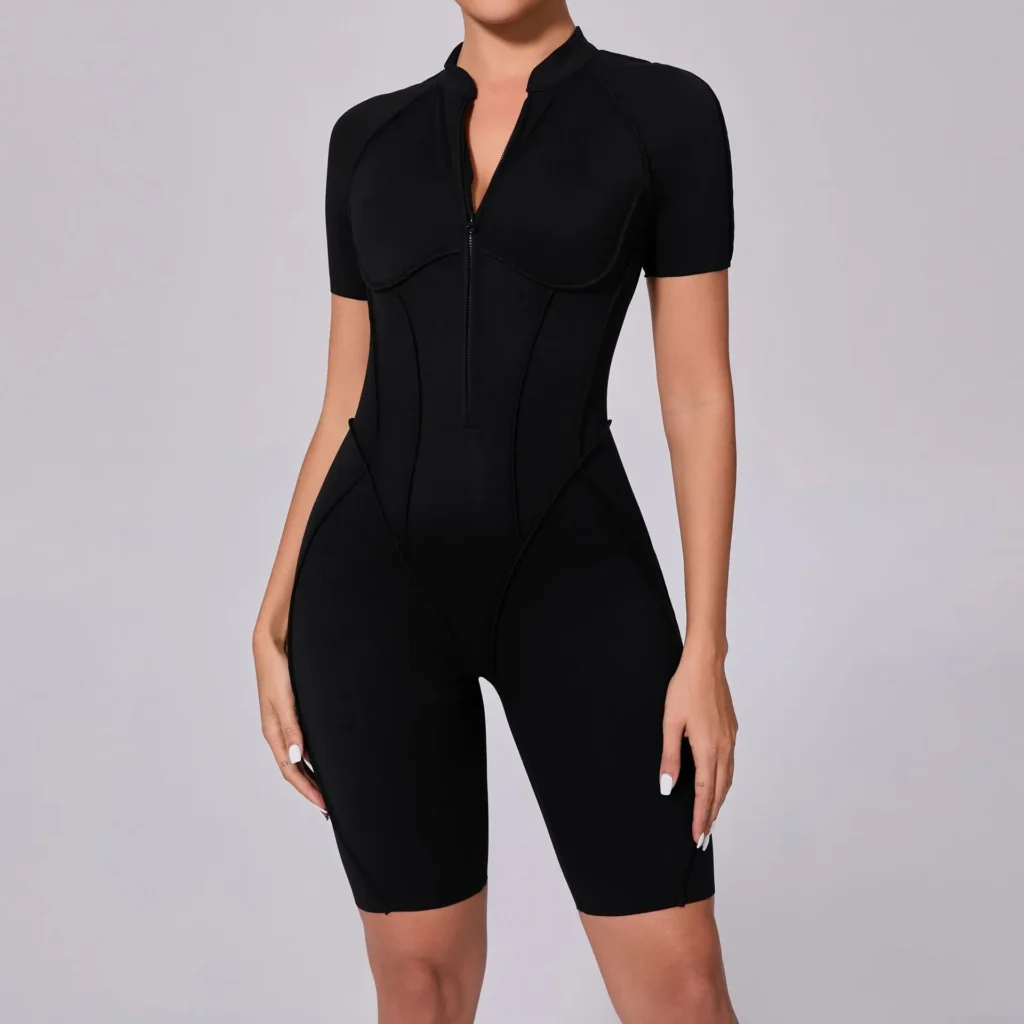 One Piece Athletic Jumpsuit Backless Workout Jumper Bodysuit Fitness Wear