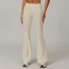 Athletic Clothing Manufacturer Recycled Fabric Folded Waist Yoga Flared Pants