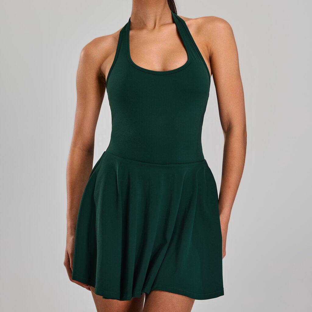 Wholesale Workout Clothing Active Wear Manufacturers Backless Tennis Dress
