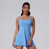 Custom Fitness Apparel Womens Tennis Dress with Built in Shorts Golf Dress