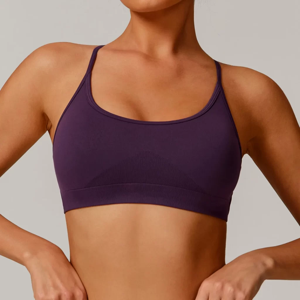 Seamless Workout Sets Activewear Manufacturer Women's Strappy Sports Bra Customized Bras wholesale sports clothing custom active wear