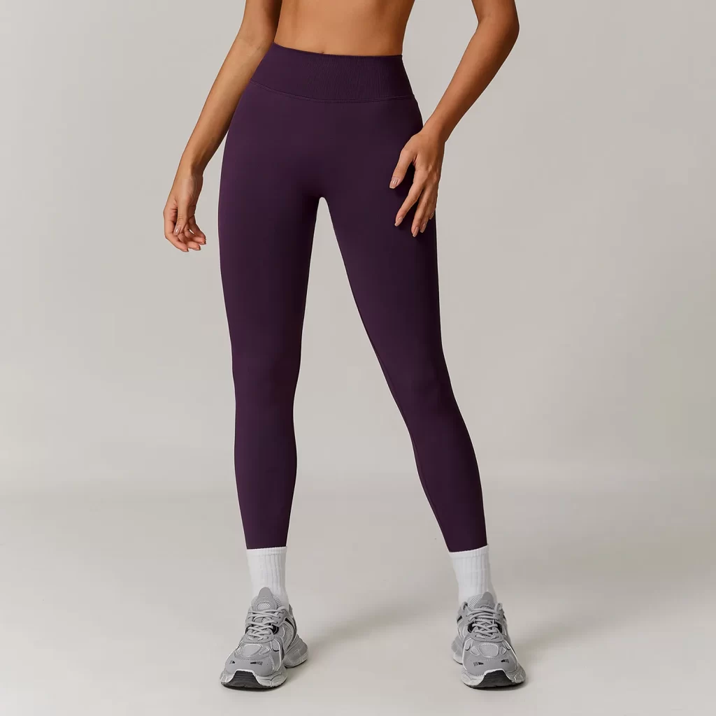Seamless Apparel Manufacturers Workout Leggings No Front Seam leggings manufacturers high waisted leggings with tummy control