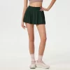 Custom Spark Apparel Tennis Pleated Skirts with Built-in Athletic Shorts athleisure manufacturers wholesale womens activewear private label activewear