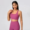 Activewear Manufacturer Medium Support Criss Cross Athletic Yoga Top lycra wholesale custom fitness apparel strong activewear