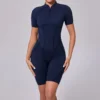 One Piece Athletic Jumpsuit Backless Workout Jumper Bodysuit Fitness Wear Athletic Wear Manufacturers