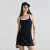 Women's Athletic Tennis Dress Scoop Neck Sleeveless Activewear for Golf Workouts