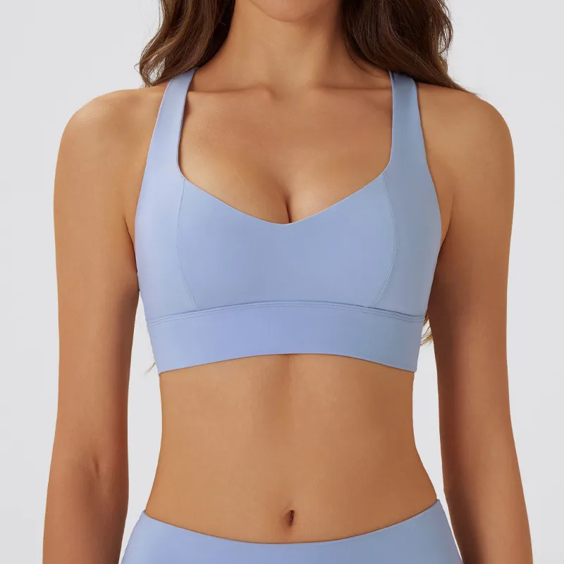 Sports Apparel Manufacturers Women Medium Support Customized Bras Custom Workout Clothes Athletic Apparel Wholesale Suppliers