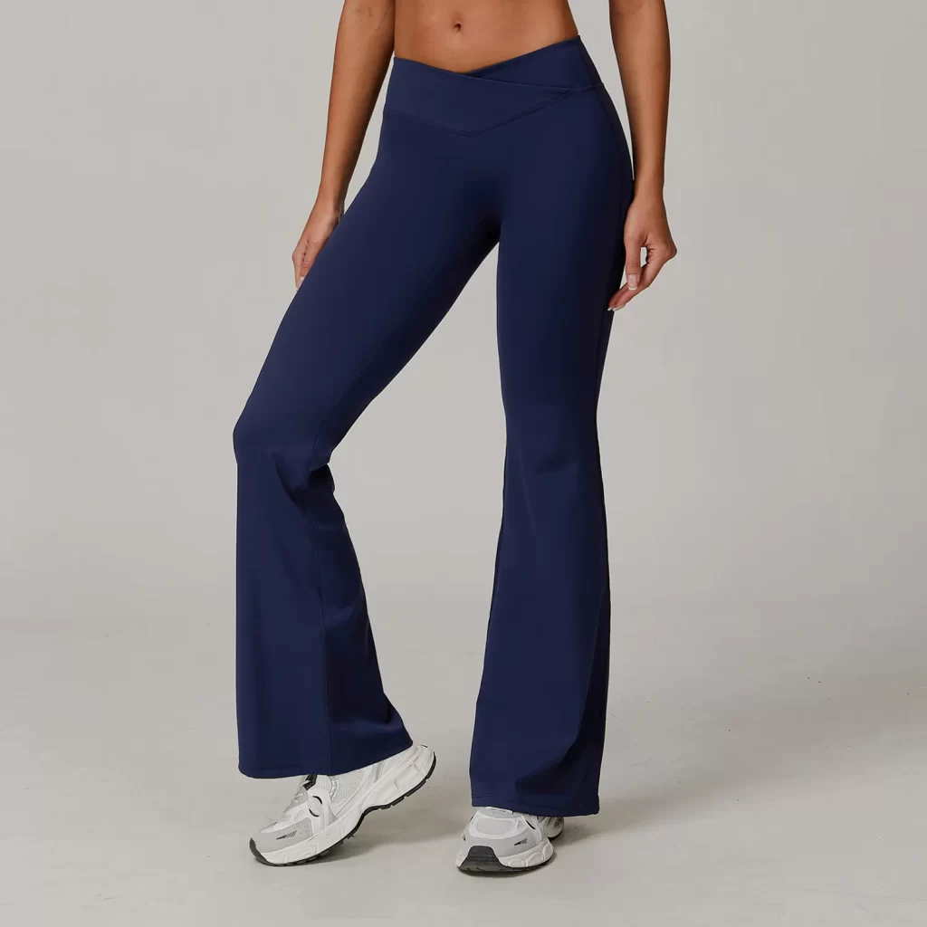 Yoga Pants Suppliers Crossover High Waisted Fitness Flare Pants