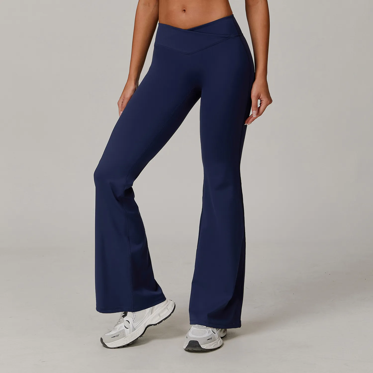 Yoga Pants Suppliers Crossover High Waisted Fitness Flare Pants