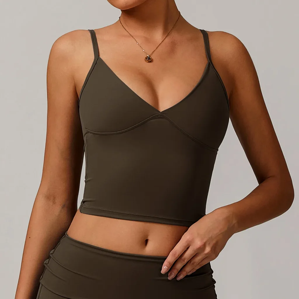 Custom Qorkout Clothing Sportswear Manufacturer Spaghetti Straps Yoga Tank Tops slimming fitness wear gym wear tank top