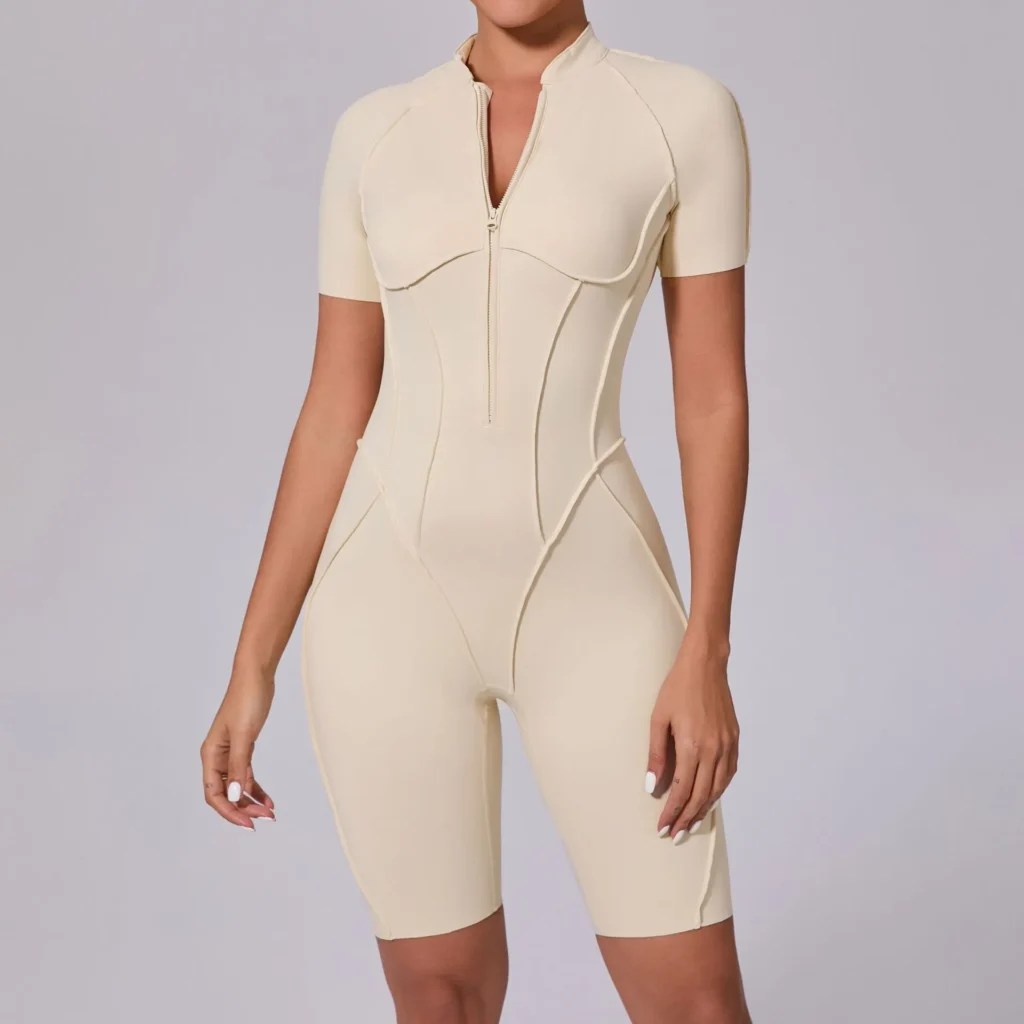 One Piece Athletic Jumpsuit Backless Workout Jumper Bodysuit Fitness Wear