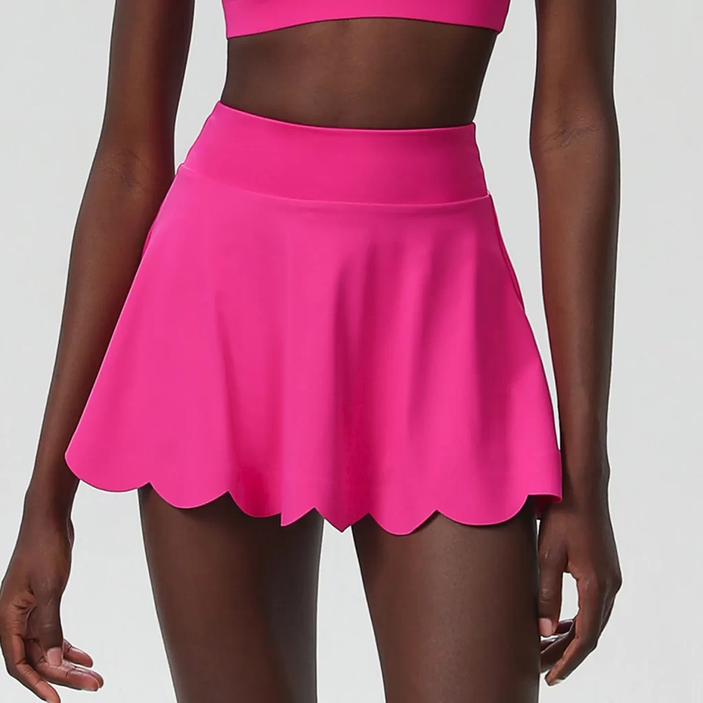 Lycra Activewear Manufacturers Women Wholesale Tennis Skirts built in Shorts Custom Fitness Apparel