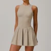 Slim Fit Athletic Dress​ Womens Tennis Golf Dress​ Active Wear Manufacturers Workout Wear Wholesale Women's Yoga Jumpsuit
