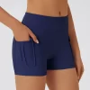 Wholesale Sports Clothing Women Athletic Shorts with Pockets yoga apparel manufacturers wholesale womens activewear