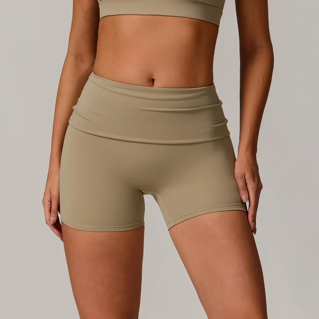 Recycled Fabric Fitness Clothes Bulk Athletic Shorts Wholesale Booty Shorts