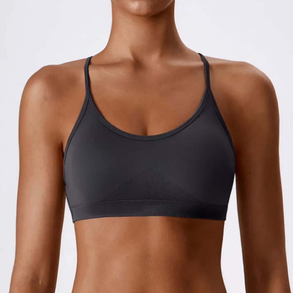 Seamless Workout Sets Activewear Manufacturer Women's Strappy Sports Bra Customized Bras wholesale sports clothing custom active wear
