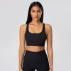 Activewear Manufacturer Medium Support Criss Cross Athletic Yoga Top lycra wholesale custom fitness apparel strong activewear