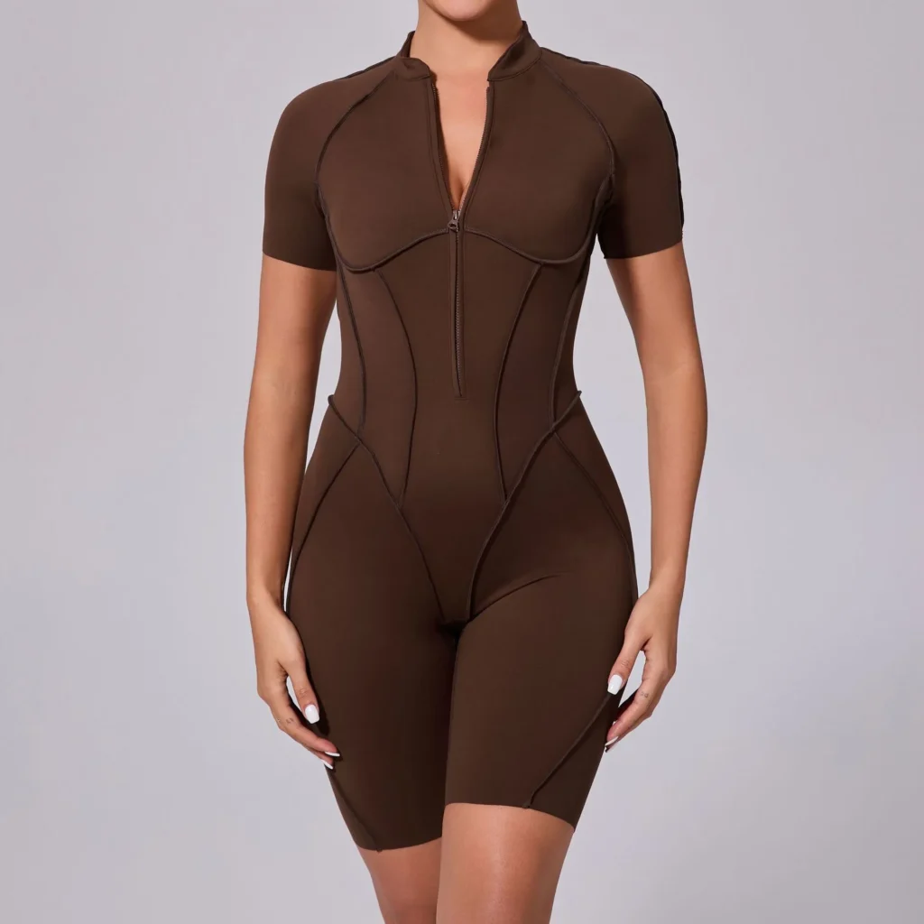 One Piece Athletic Jumpsuit Backless Workout Jumper Bodysuit Fitness Wear