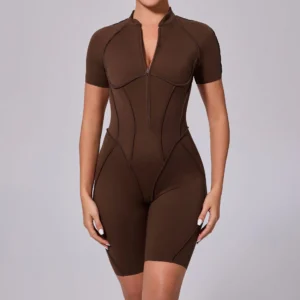 One Piece Athletic Jumpsuit Backless Workout Jumper Bodysuit Fitness Wear