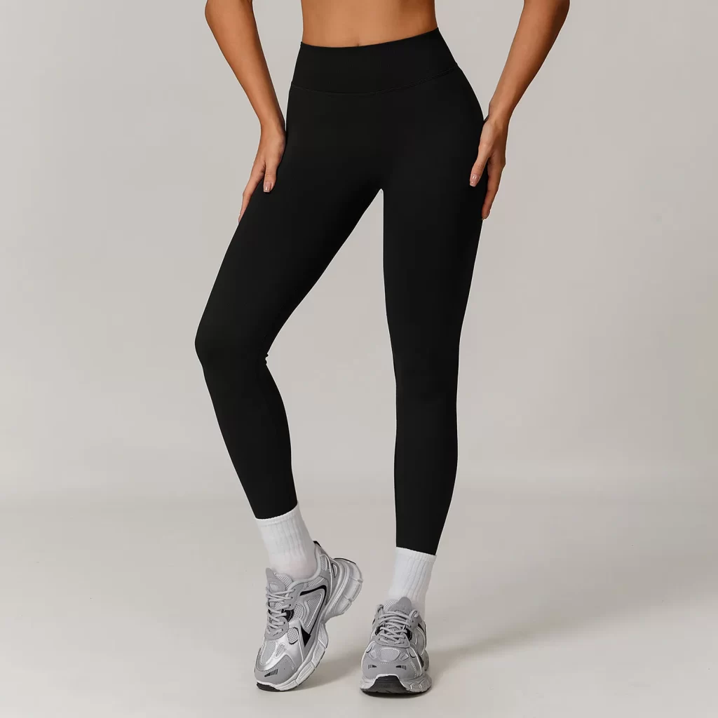 Seamless Apparel Manufacturers Workout Leggings No Front Seam leggings manufacturers high waisted leggings with tummy control