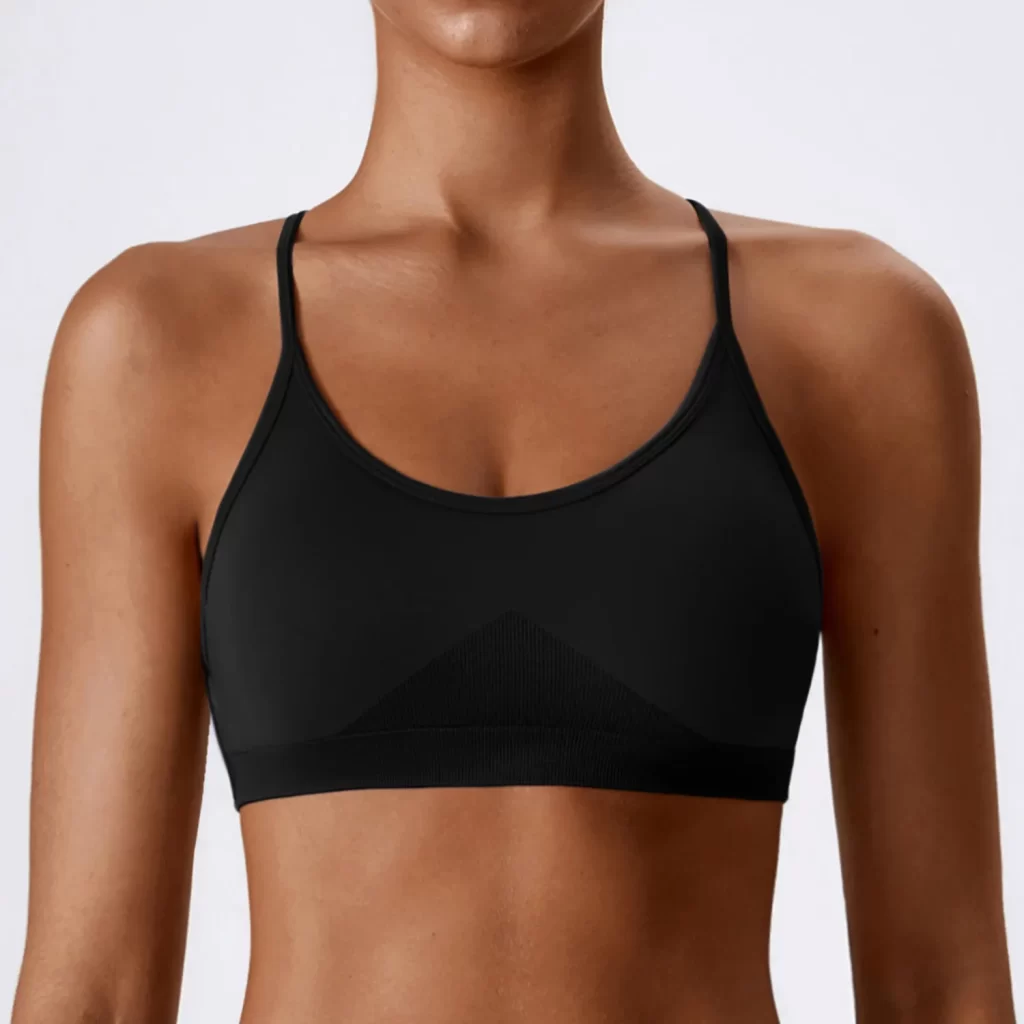 Seamless Workout Sets Activewear Manufacturer Women's Strappy Sports Bra Customized Bras wholesale sports clothing custom active wear