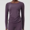 Private Label Sportswear Custom Workout Shirts Lycra Long Sleeve Top wholesale womens activewearbulk long sleeve t shirts