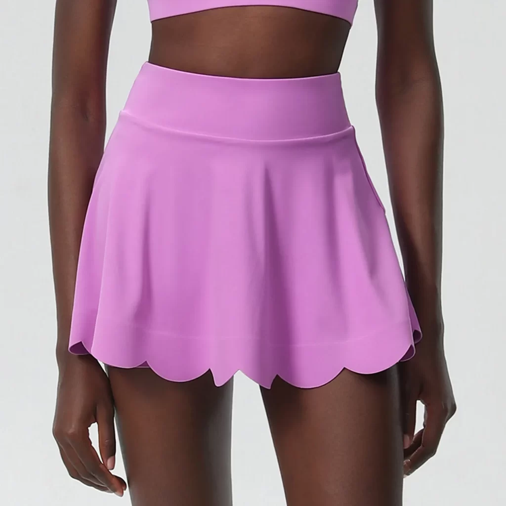 Lycra Activewear Manufacturers Women Wholesale Tennis Skirts built in Shorts Custom Fitness Apparel