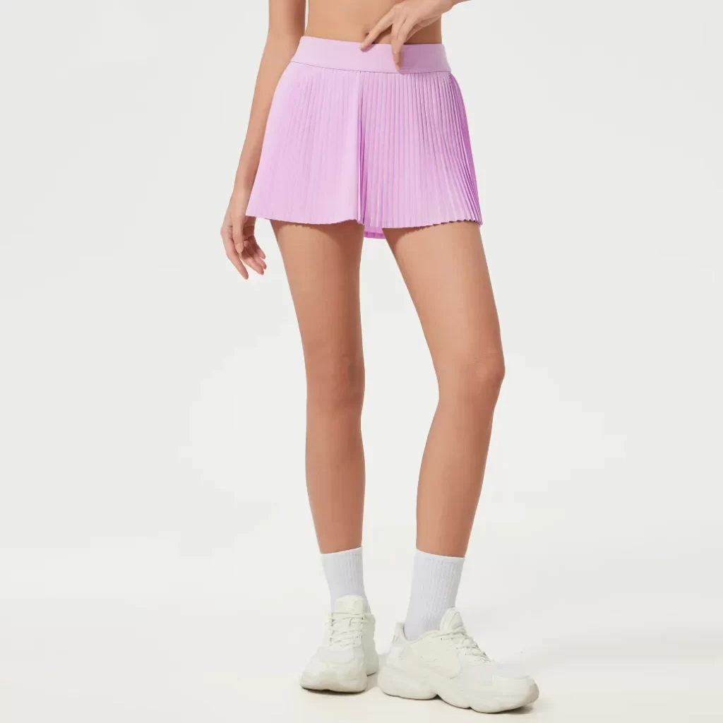 Custom Spark Apparel Tennis Pleated Skirts with Built-in Athletic Shorts