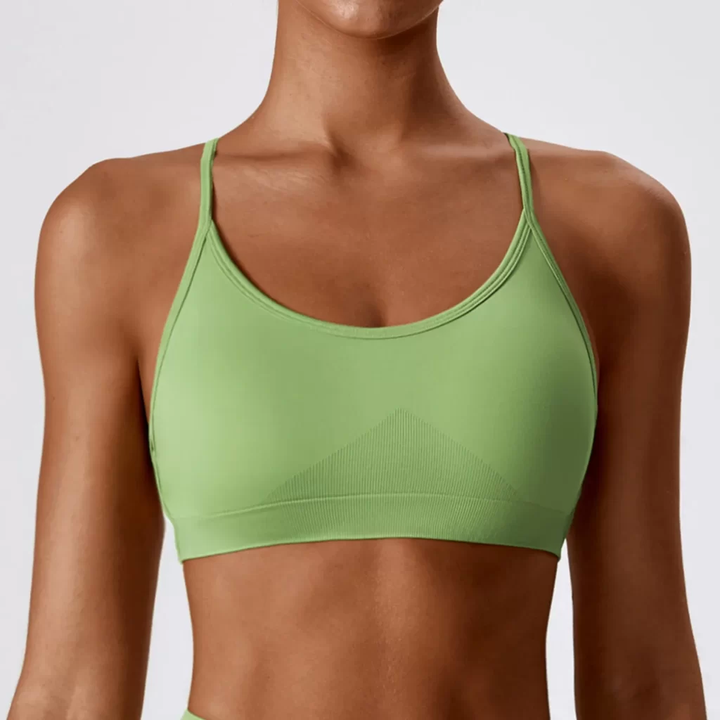 Seamless Workout Sets Activewear Manufacturer Women's Strappy Sports Bra Customized Bras wholesale sports clothing custom active wear